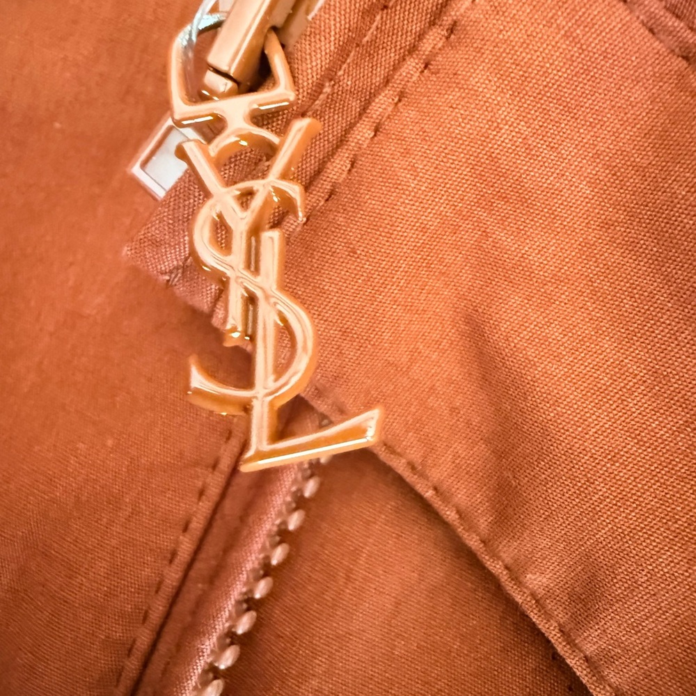SAINT LAURENT JACKET IN COTTON COGNAC - Picture 7 of 17